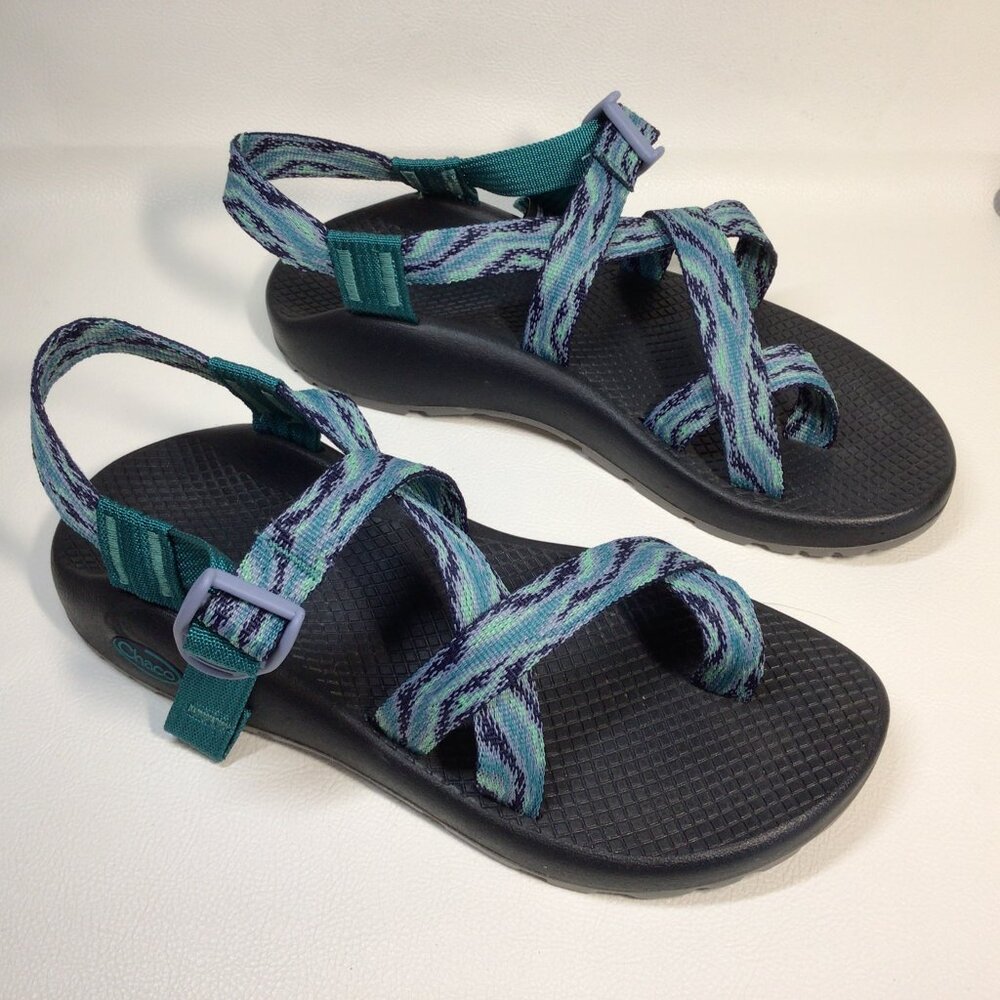 Chaco Sandals Z/2 Green Blue Adjustable Strap -NEW